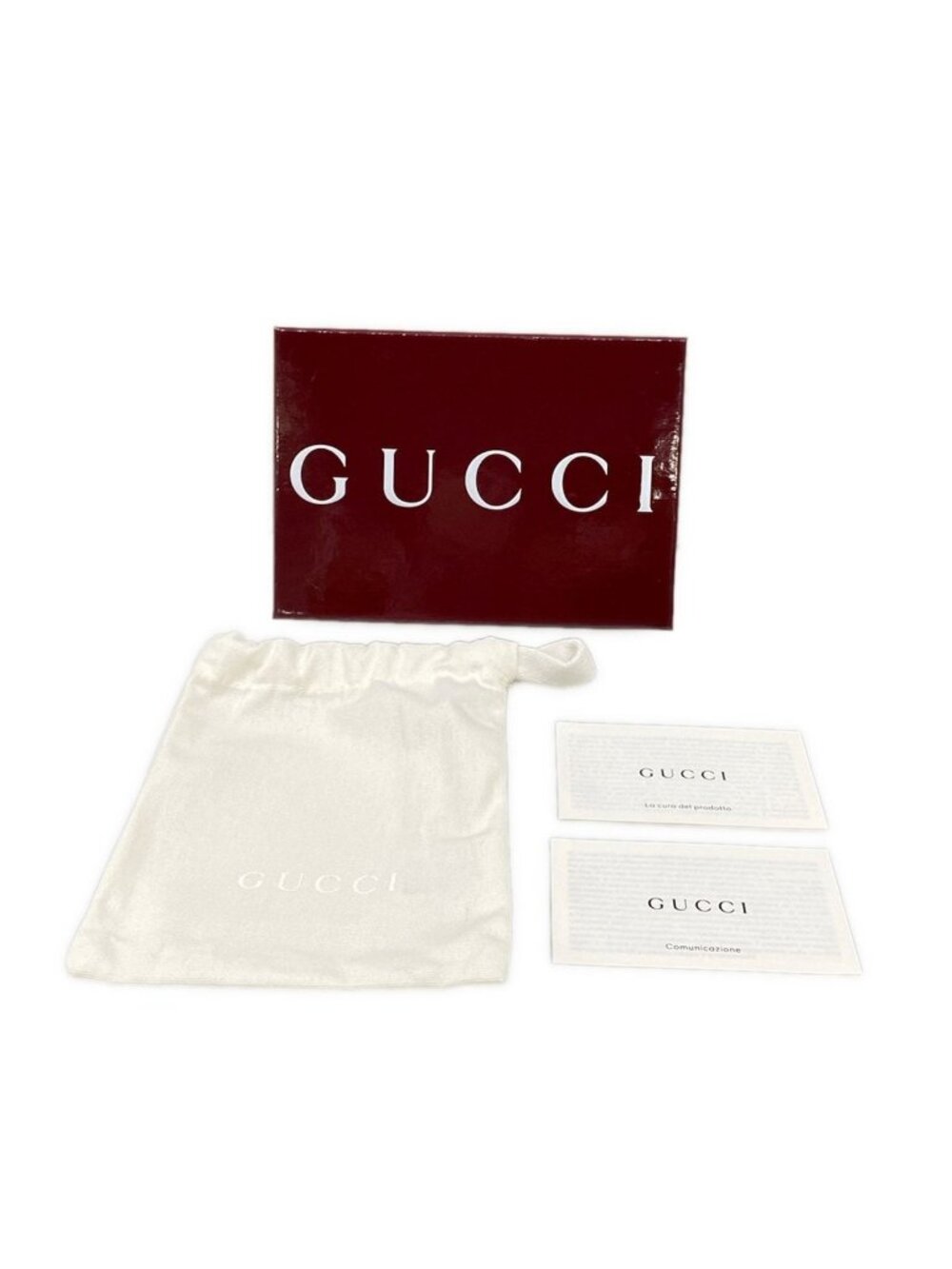 Gucci Bifold Wallet Double G Bicolor Small Light Green Brown Dark Leather - Picture 11 of 11